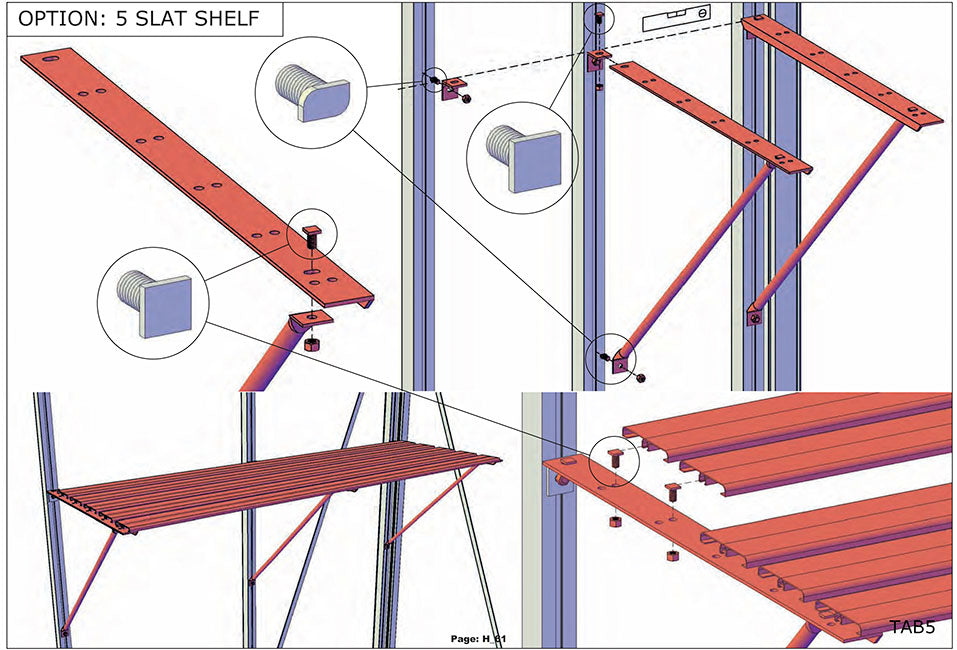 Slatted Shelves for Royal Victorian Greenhouses Mulberry Greenhouses