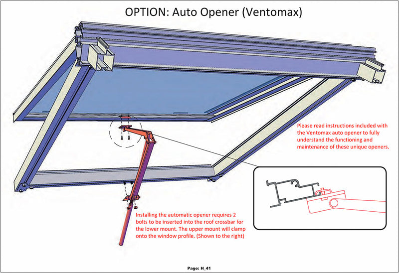 Exaco Janssens Automatic Roof Window Opener – photo 2 of 2